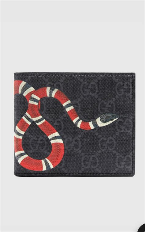 gucci men snake wallet|Gucci snake coin wallet.